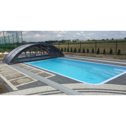 Zadaszenie basenowe Model KLASIK CLEAR C 10,73 m x 5,15 m x 1,55 m